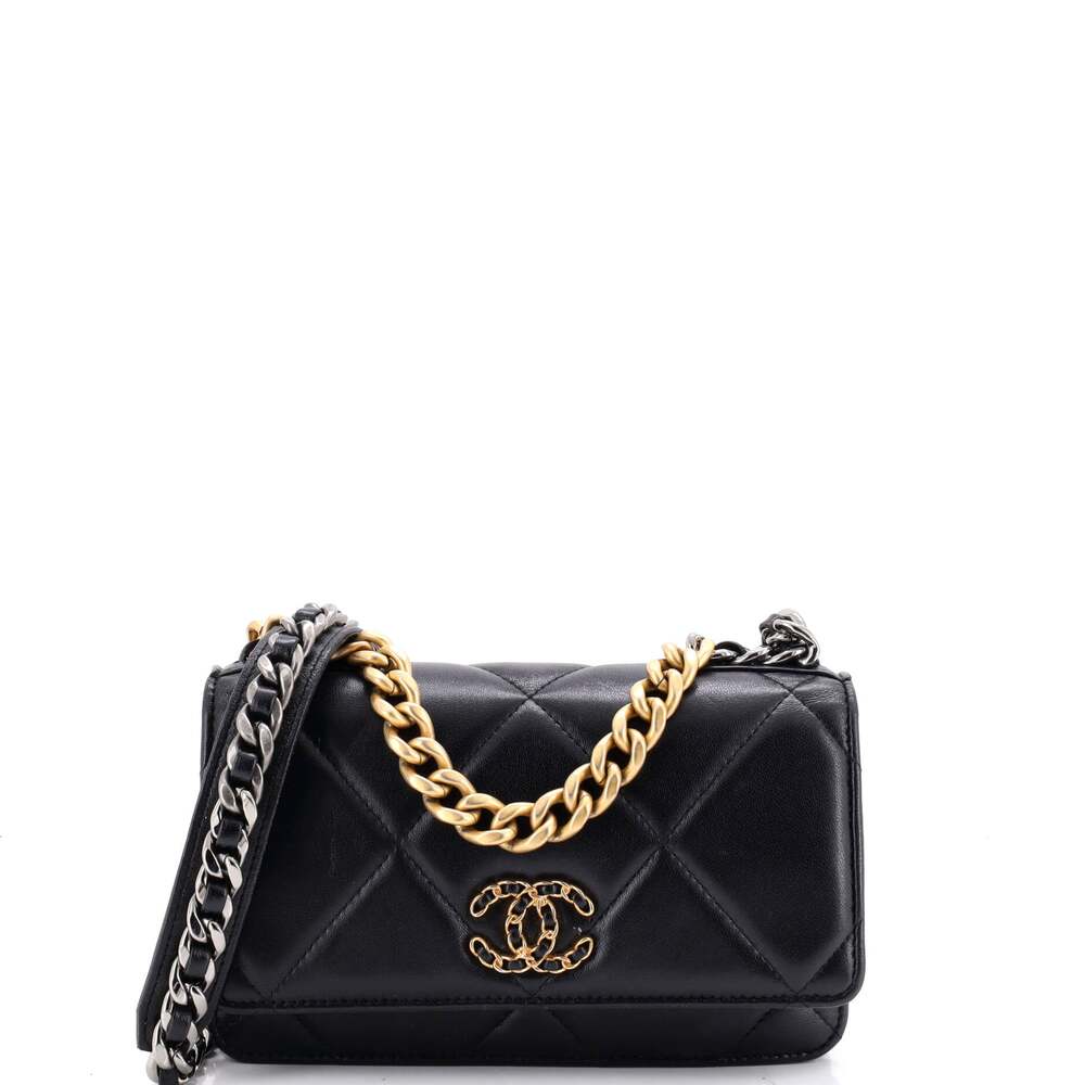 Chanel 19 Wallet On Chain Quilted #350889C43B
